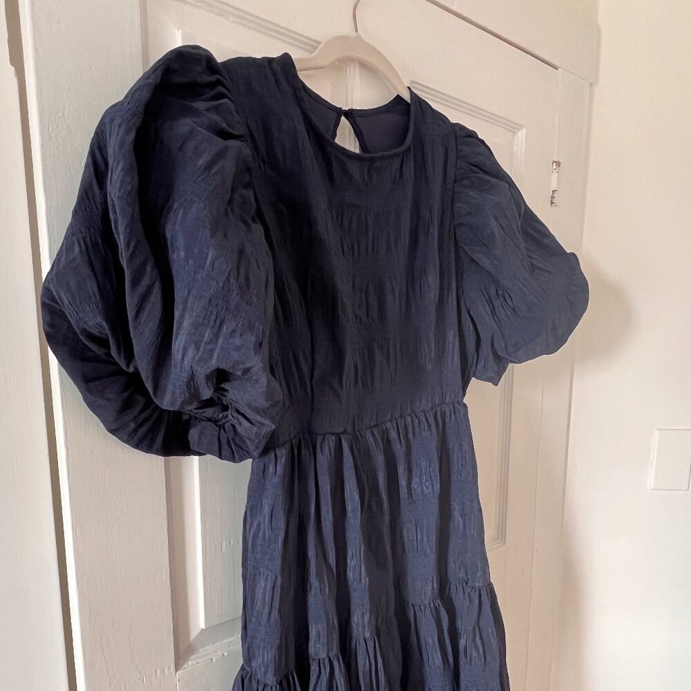 Navy Midi Dress - Medium